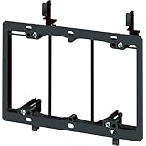 Image : Arlington LV3 3-Gang Low Voltage Mounting Bracket Black 50-Pack