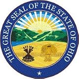 Seal Of Ohio Flag Clear Acrylic Fridge Magnet 2.75 inches x 2 inches