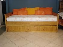 Solid Pine American Day Bed With Trundle Honey