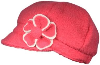 Dahlia Women's Flower Accent Wool Blend Newsboy Hat Cap
