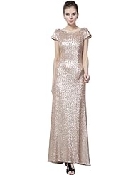 Sexy Sequined Backless Cocktail Summer Evening Dress/Party Dress/Maxi Dress 