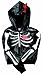 Girls Skeleton Hoodie Black