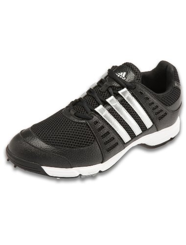 Adidas Tech Response 3.0 Golf Shoe (Black/Black/Metallic Silver) 11 Wide