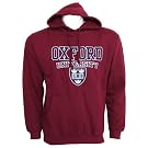 Mens Oxford University Print Hooded Sweatshirt Jumper/Hoodie Top