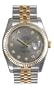 Rolex Datejust Grey Diamond Dial Jubilee Bracelet Fluted Bezel Two Tone Mens Watch 116233GYDJ