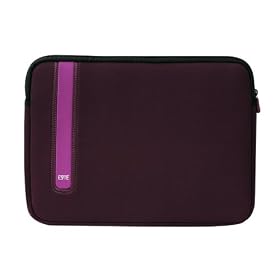 Portable Comfort Neoprene Sleeve with Additional Pocket (Maroon) to Protect the Toshiba Satellite U405-S2920 13.3-Inch Laptop