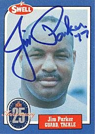 Jim Parker Autographed 1988 Swell Hall of Fame Football Card #98 - Baltimore Colts - Signed NFL Football Cards