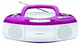 Produkt-Bild: Grundig RRCD 1200 Tragbares Radio-Recorder mit CD-Player wei&szlig;/rosa