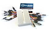 microtivity 170-point Mini Breadboard for Arduino w/ Jumper Wires