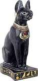 Bastet Egyptian Cat, Black Finish, 9.5H