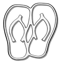 Tropi-Cals - Hula Flip Flops Chrome Emblem Decal