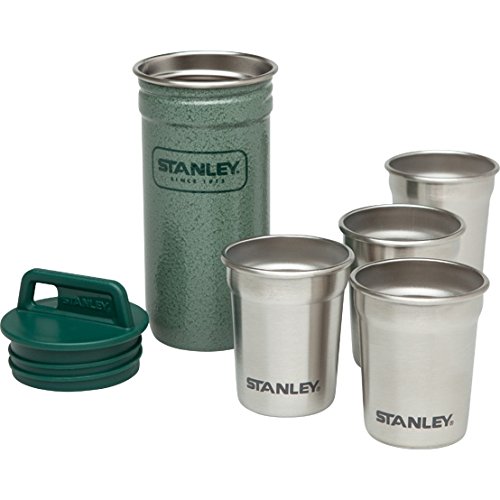 Stanley Adventure Stainless Steel Shot Glass - Steel/Green, 59 ml
