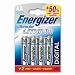 AA size Energizer Ultimate Lithium battery, 4 pack +2 FREE