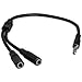 StarTech.com Headset adapter for headsets with separate headphone / microphone plugs - 3.5mm 4 position to 2x 3 position 3.5mm M/F