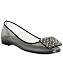 Kate Spade smoke vinyl 'Poe' clear flats