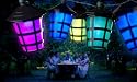 LED Lampion Lichterkette f&uuml;r Au&szlig;en, mit 20 St&uuml;ck wei&szlig;en LED Lichtern