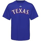 Texas Rangers Official Wordmark Short Sleeve T-Shirt (XX-Large)