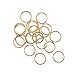 Beadaholique 22K Gold Plated Closed Jump Rings 8mm 20 Gauge (20)