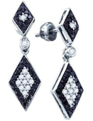 10KT White Gold 0.64 CTW Diamond Ladies Fashion Earrings
