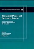 Decentralised water and wastewater systems