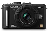 Panasonic - Lumix G - DMC-GF1KEG-K - Compact hybride avec zoom standard 14-45mm et F3.5-5.6 - HD 720p - 12.1 Mpix - Ecran LCD 3" - Noir