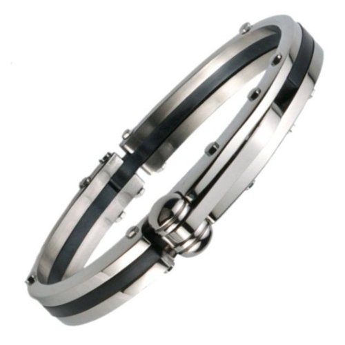 Powerful Mens Stainless Steel Handcuff Bracelet