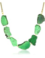 Yochi Colored Agate Array Snake Necklace