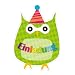 Einladungskarte Kindergeburtstag Feier 6er Set Motiv Eule