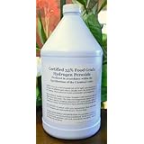 Certified 35% H2o2 Hydrogen Peroxide Food Grade PLUS FREE 1 OZ Bottle Dropper! Shipped Fast. Strongest & Purest! (1 Gallon)