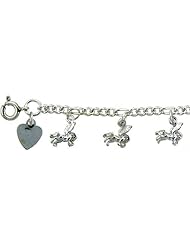 Sterling Silver Pegasus Charm Bracelet