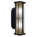 2-Bulb Outdoor Light - Distressed Black