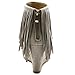 Ollio Womens Shoe Fringe High Heel Wedge Sandal