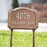 IMAGE OF Williamsburg Standard-Size Address Plaques - Black/Gold, Wall - Grandin Road