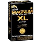 Trojan Magnum XL Lubricated Latex Condoms-12 ct (Quantity of 3)