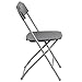 Flash Furniture Hercules Series Plastic Folding Chair - Grey - 650LB Weight Capacity Comfortable Event Chair - Lightweight Folding Chair