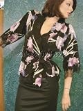 $2615 JOHN GALLIANO Sexy Black Floral Kimono Top 8 / 42