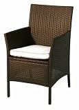 Papilion 414480 Korbsessel Olbia, zerlegbar, schoko