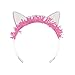 Creative Converting 329407 8 Count Tiara Headbands, Purr-FECT Party