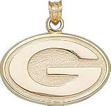 Green Bay Packers Solid 10K Gold ''G'' 5/8'' Pendant
