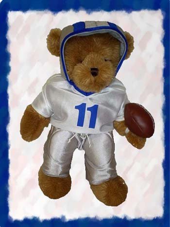 41s45DGmRDL 287   Football   Silver & Blue Clothes for 14   18 Stuffed Animals and Dolls