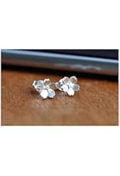 Sterling Silver flower Stud Earrings