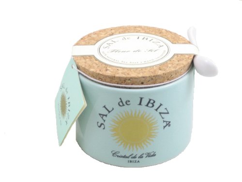 Sal de Ibiza Fleur de Sel In Ceramic Jar With Spoon