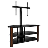 Bell'O TPC2127 Triple Play Universal Flat Panel Audio Video System with Swivel Mount and Optional Wood Finish Inserts or Paintable Inserts