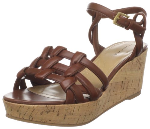 Tahari Womens Sabrina Wedge Sandal,French Cognac,6.5 M US