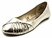 Charles Albert Women's Nina PU Pleated Ballet Flats