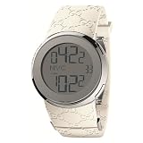 Gucci Women`s YA114403 I Gucci Digital White Rubber Strap Watch