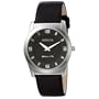 Invicta Men's 5137 Slim Collection Round Black Leather Watch