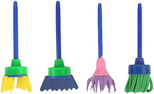 LIANTANG Children Kids DIY Funky Sponge Painting Shapes Painters Brushes Set 4 PCS