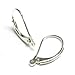 4 pcs .925 Sterling Silver Leverback Earwire Lever Back Ear Wire 16mm/Findings/Bright