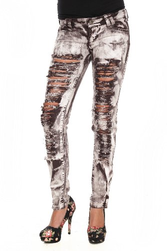 Brown Destroyed Denim Skinny Jeans Brown Destroyed Denim Skinny Jeans